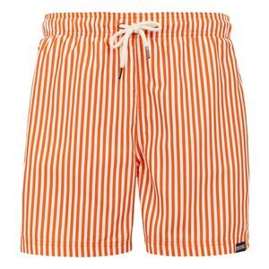 Regatta Mens Loras Stripe Swim Shorts / Celosia Orange